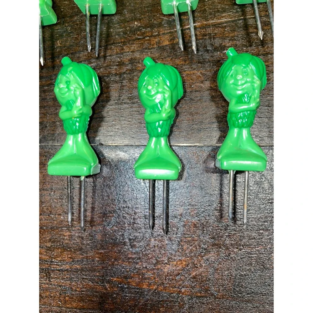 7 Vintage Pillsbury Jolly Green Giant Corn‎ Little Sprouts Holders 1994